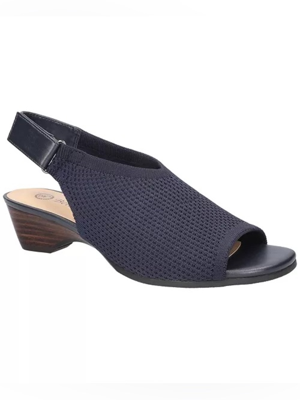 🖤🖤 Bella Vita Navy Knit Women's Marin Wedge Sandals